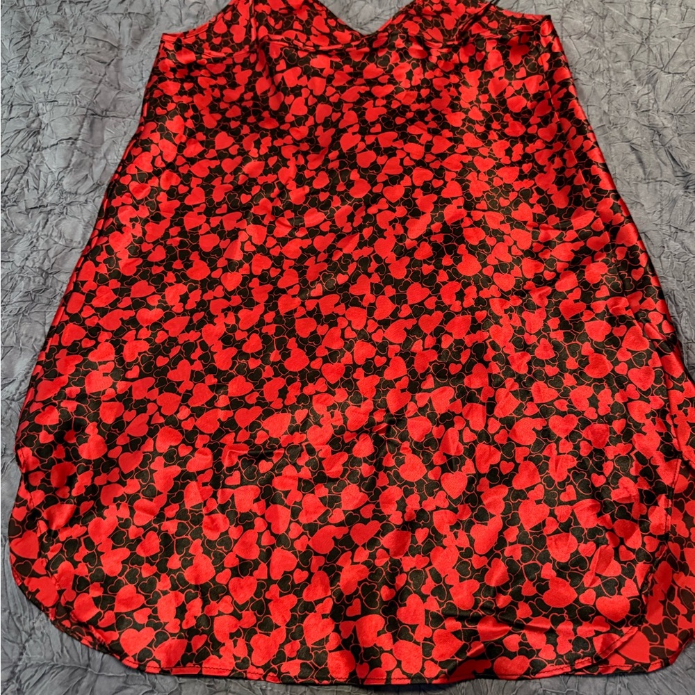 Vibrant Heart Pattern Dress
